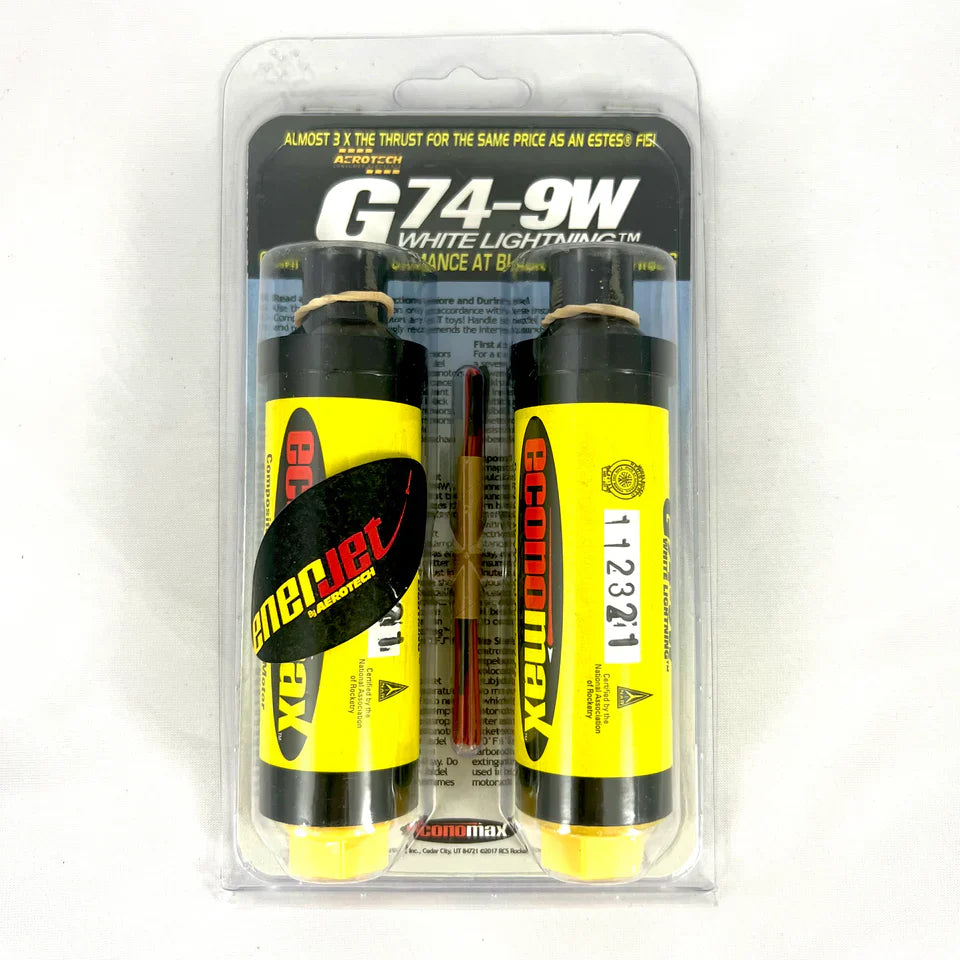 Enerjet by AeroTech G74W 29mm x 83mm 2 Single Use Motors Pack