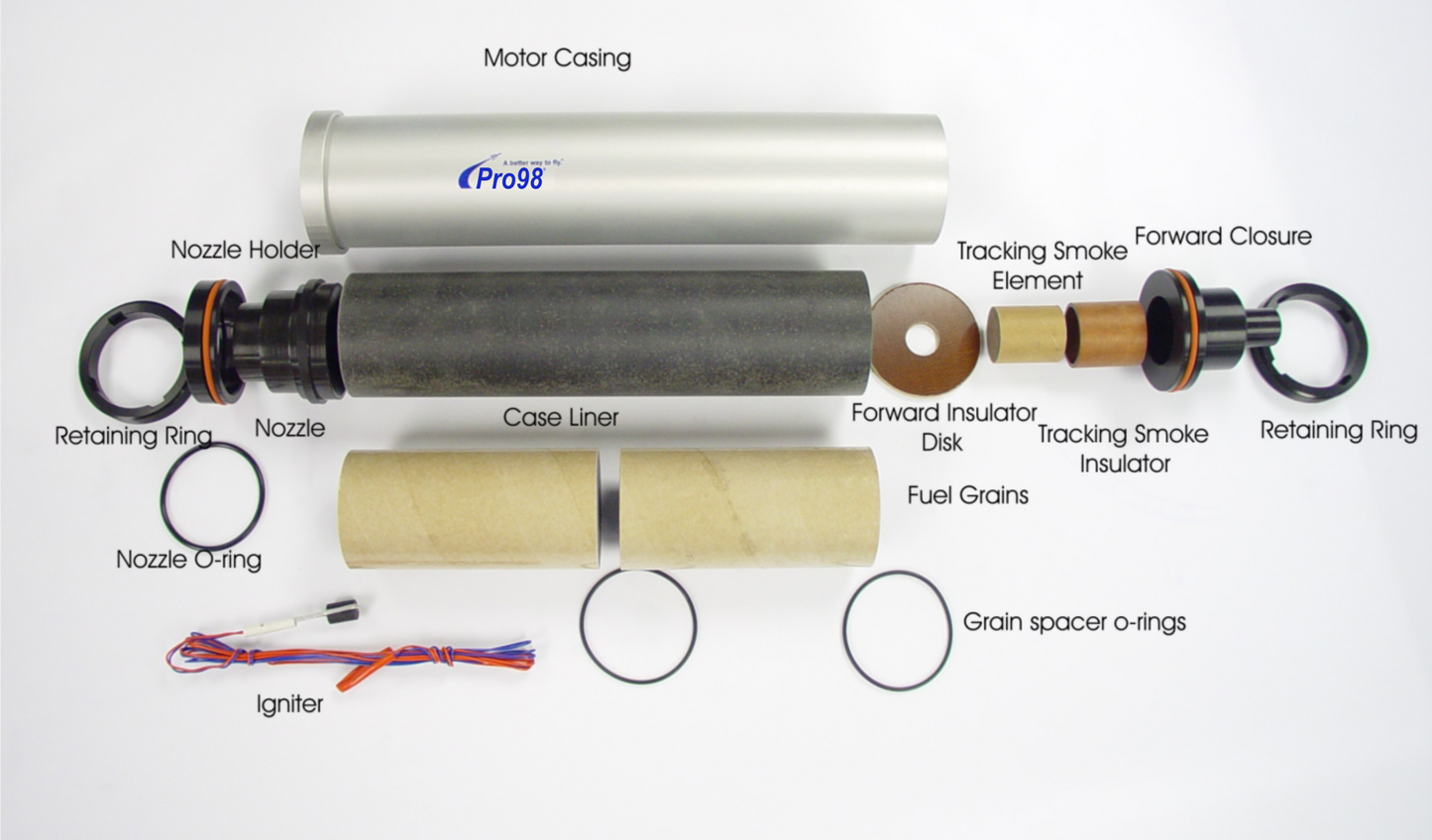 Pro98® 6 Grain 11077-N2600-P Cesaroni Model Rocket Motor
