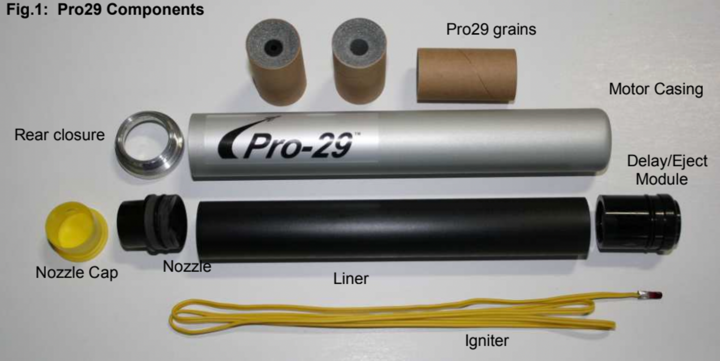 Pro29® 6 Grain 258-H180-14A Cesaroni Model Rocket Motor