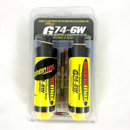 Enerjet by AeroTech G74W 29mm x 83mm 2 Single Use Motors Pack