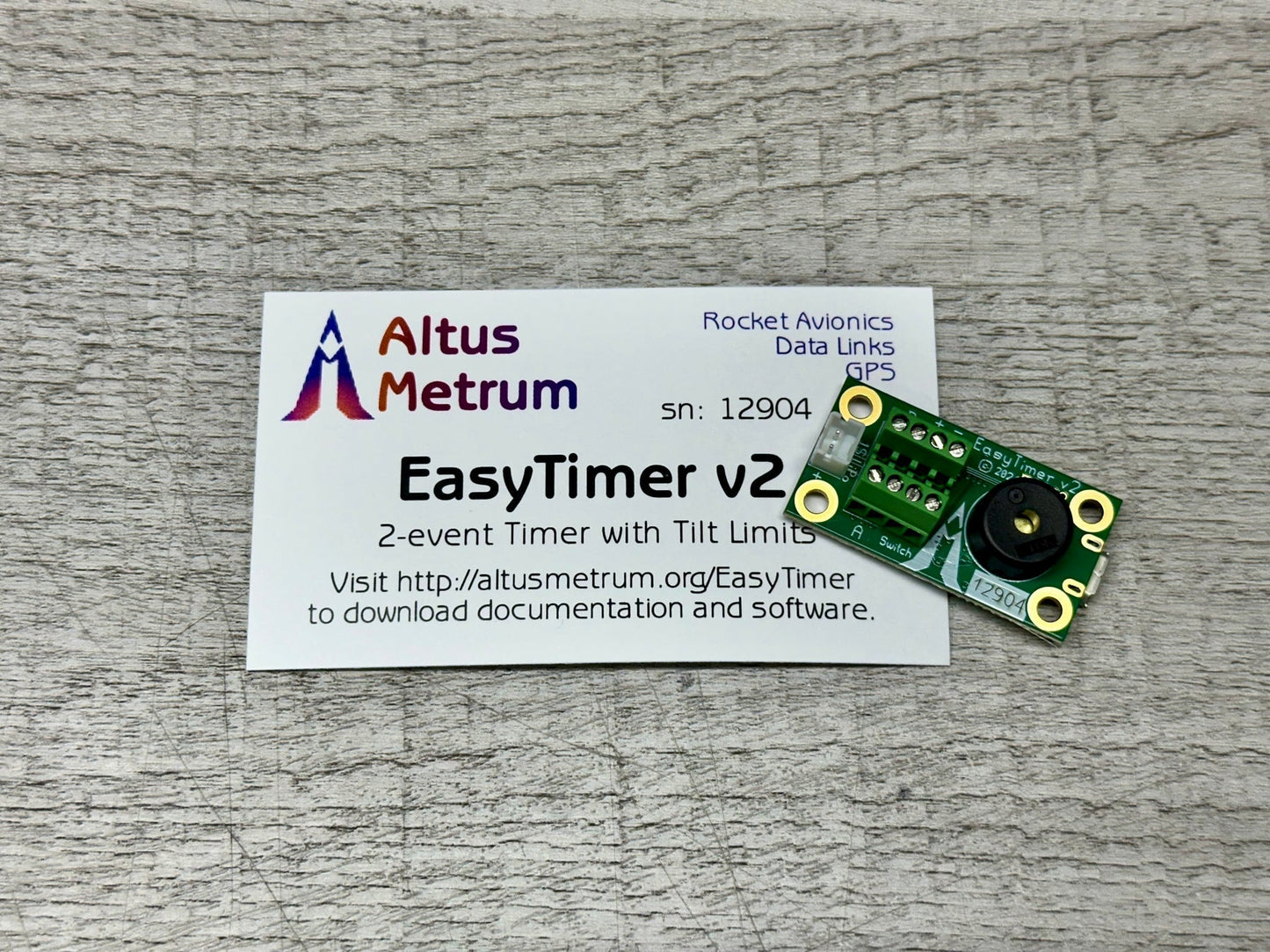 Loc Altus Metrum EasyTimer