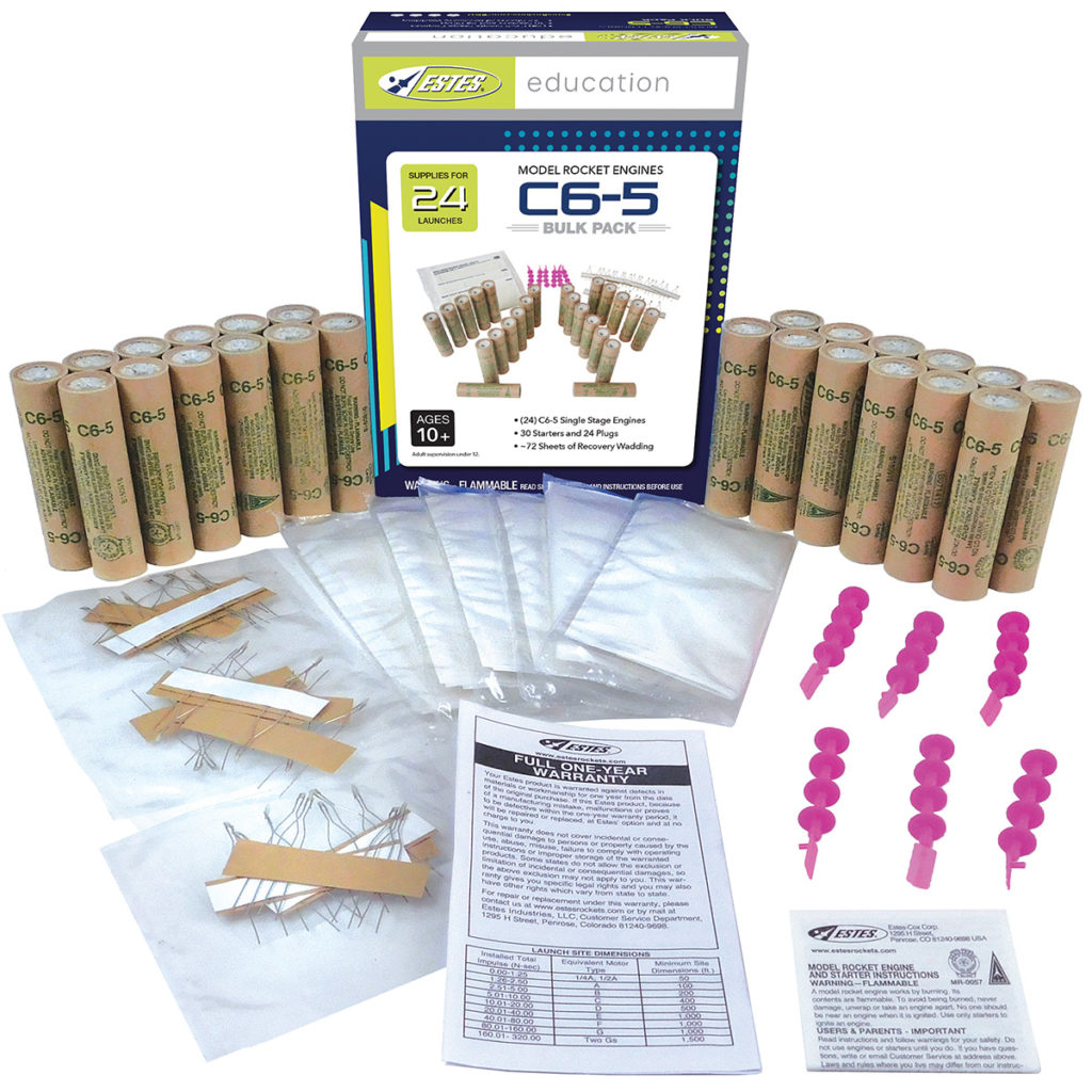 Estes C6-5 Model Rocket Engine Bulk 24 Pack