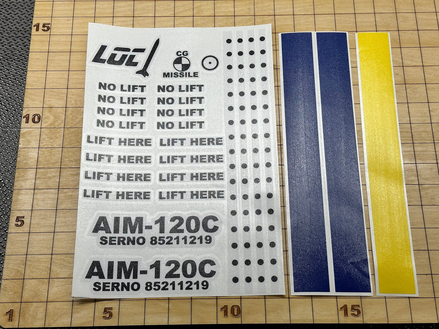 Loc Decal Set AMRAAM AIM-120C 4"