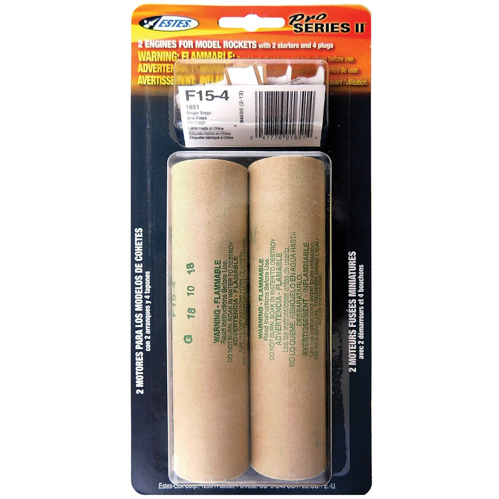 Estes F15 Model Rocket Engines (29 mm)