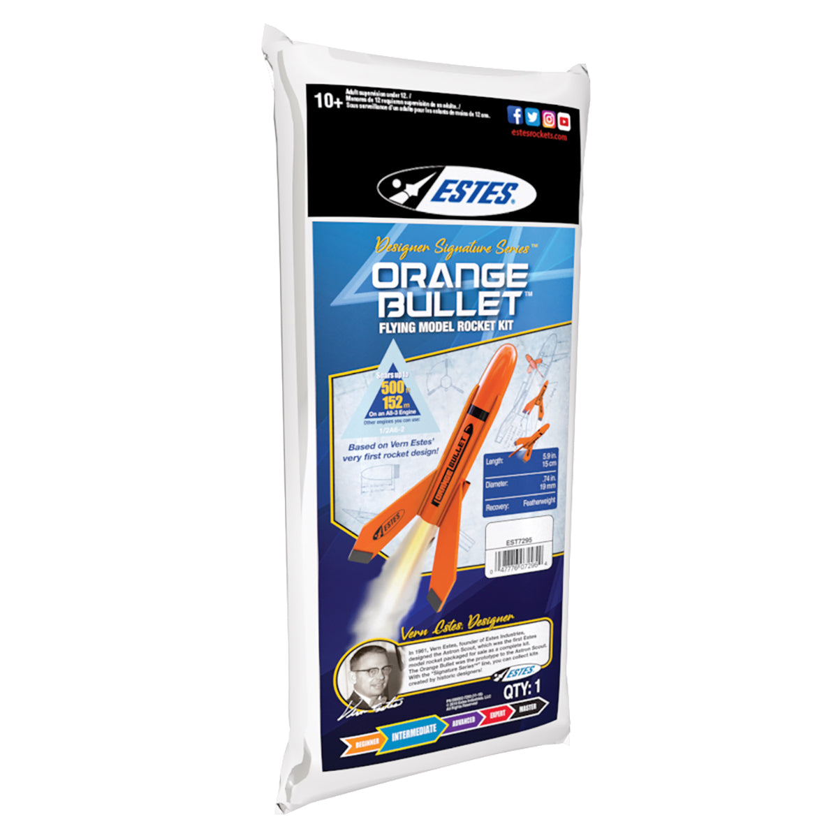 Estes Orange Bullet