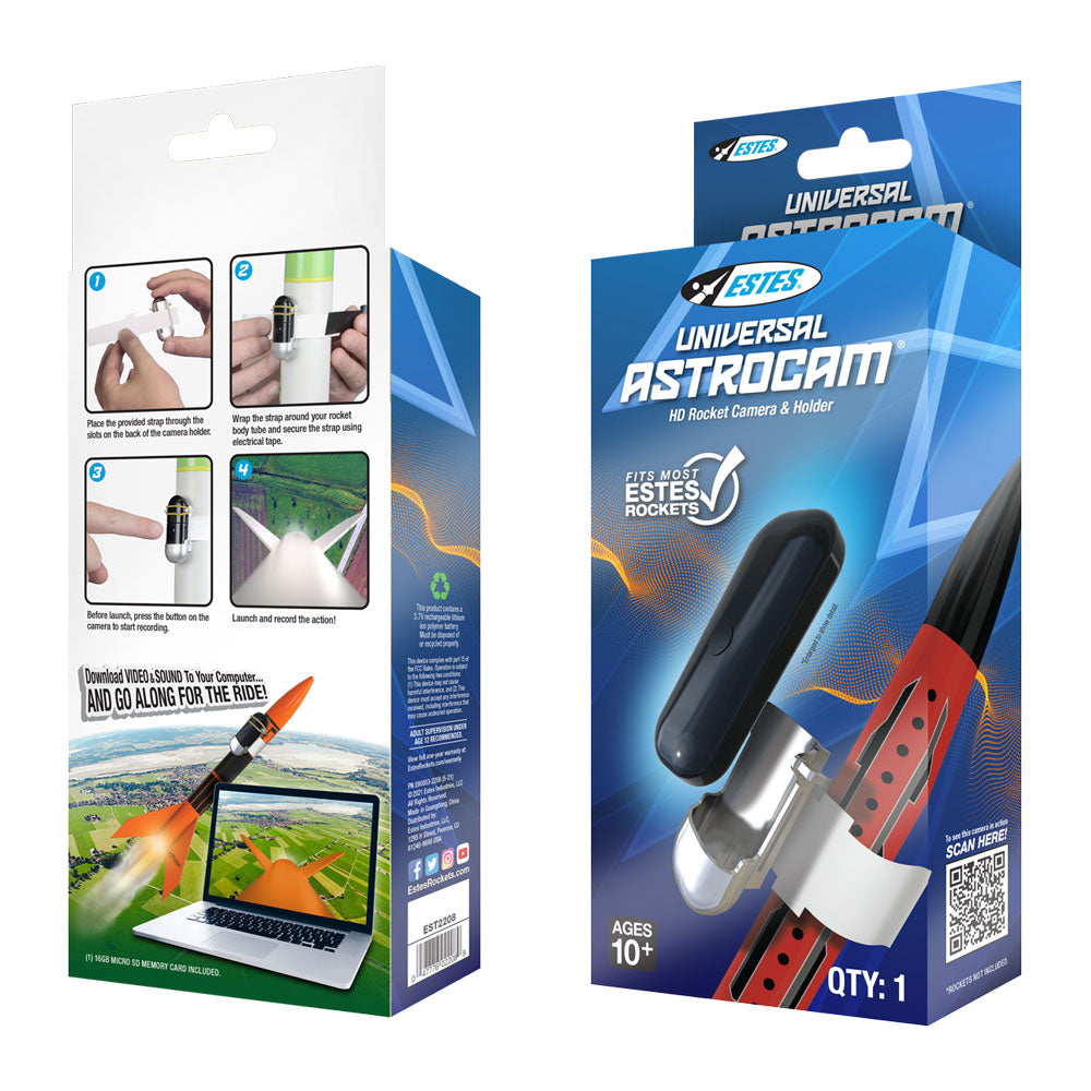 Estes Universal AstroCam HD Rocket Camera and Holder